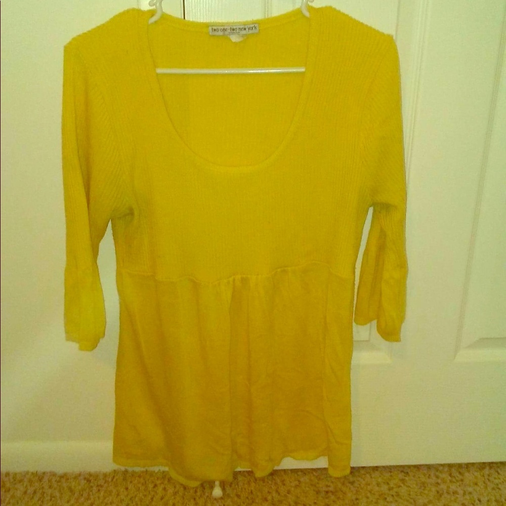 Yellow sweater